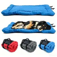 Debuy Waterdicht, opvouwbaar hondenbed, antislip hondenmat, robuust en draagbaar, geschikt voor autoreizen en buitenactiviteiten, 120x80 cm, blauw
