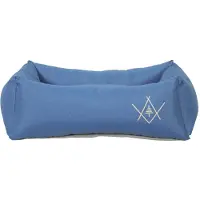 Zolux hondenmand 4 seasons waterafstotend polyester hoekig blauw 74x60x23,5 cm