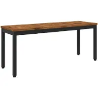 vidaXL Tuinbank 108,5 x 35 x 45 cm Massief Acacia Hout Rechthoekig