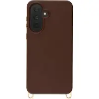 Selencia Rivièra MagSafe Backcover met afneembare haakjes voor de Samsung Galaxy A37 (5G) - Choco Brown