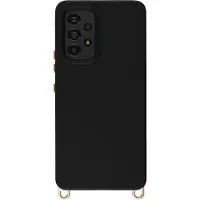 Selencia Rivièra MagSafe Backcover met afneembare haakjes voor de Samsung Galaxy A53 - Velvet Black