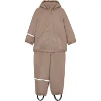 CeLaVi Regenkleding M/u Gespen - Fleece - PU - Schimmels m. Zilv - - 120 - Regenkleding