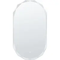 Beliani ANIZY - LED-badkamerspiegel - Zilver - Glas