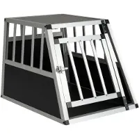 Northix Reistas voor honden met afsluitbare deurtjes en een scheidingswand, 69,5 x 54 x 50,5 cm