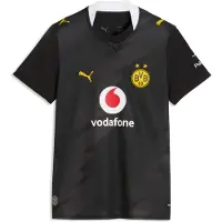 Puma Borussia Dortmund 26/27 uitshirt voor Dames, Zwart/Grijs, Maat S