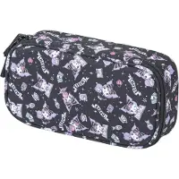 Baagl etui, schoolmap, schrijfwaren, schoolspullen - Kuromi, zwart
