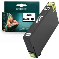 Evoke -patronen, compatibel met de Epson-printer 408L T09K140, zwart, 45 ml, geschikt voor de WorkForce Pro WF-C4810DTW