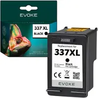 Evoke -inktpatronen, compatibel met de HP-printer 337 C9364EE, zwart, 15 ml, compatibel met de modellen Photosmart 2575, 8050, 8750, C4150, C4180 en D5145