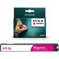 Evoke Compatibele cartridges voor de HP-printer 971 XL CN627AE, magenta, 110 ml, geschikt voor de OfficeJet Pro x451dw, x476 en x551dw