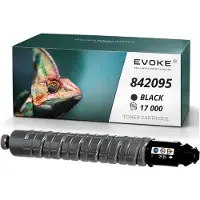 Evoke tonercartridge, compatibel met de Ricoh-printer MPC-406 306K 842095, zwart, opbrengst: 17.000 pagina's, compatibel met Aficio MP C306, C307 en C406