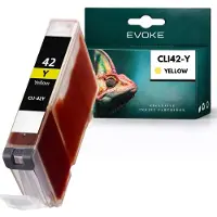 Evoke -patronen, compatibel met de Canon-printer CLI42 CLI-42 6387B001, geel, 14 ml, compatibel met Pixma Pro 100 en Pro 100 S