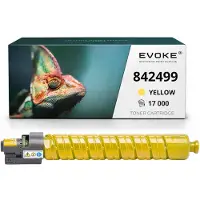 Evoke compatibele tonercartridge voor de Ricoh-printer MPC-5501Y 842499, geel, 17.000 pagina's, compatibel met MPC5000, MPC5501 en MPC4501