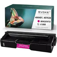 Evoke tonercartridge, compatibel met de Ricoh-printer SPC310H, type 406481, 407636, magenta, opbrengst: 6.000 pagina's, compatibel met SP C231, C242, C310, C311, C342