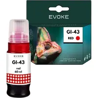 Evoke -inktpatronen, compatibel met de Canon-printer GI-43R GI43R, 60 ml, compatibel met PIXMA G540 en G640