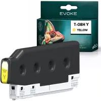 Evoke -inktpatronen, compatibel met de Epson-printer T08H C13T08H400, geel, 400 ml, compatibel met de WorkForce Enterprise AM-C4000