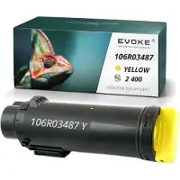 Evoke compatibele tonercartridge voor de Xerox 6510 Y / X6510Y printer, geel, 2400 pagina's, compatibel met 6510, 6510V_N, 6510V_DN, 6515V_DNI