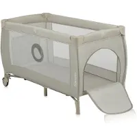 Lionelo Stefi Plus - Campingbedje 2in1 - Meegroeibed - Reisbedje en box voor kinderen tot 15 kg - Zijrtis - Hoogwaardige schuimmatras - Snel opvouwbaar
