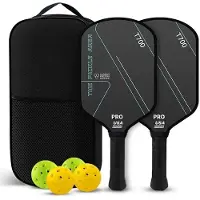 TAUOH Pickleball Racketset - T700 Professioneel Racket van Wedstrijdkwaliteit, Zwart
