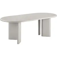 Nest of Nora Eettafel Inka - 220x100x75 cm - MDF - Offwhite / Sand