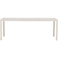 Nest of Nora Aluminium tuintafel Liva - rechthoekig 200x90 - Weerbestendig - Beige
