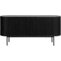 Nest of Nora Dressoir Yana - met schuifdeuren en lade - Eikenhout - Zwart