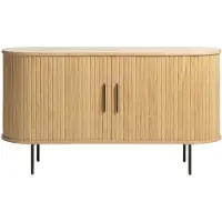 Nest of Nora Dressoir Nova - 140 cm breed - Met schuifdeuren - Eikenfineer - Naturel