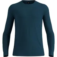 Odlo - Merino 160 Bl Top Crew Neck L/S - Merino-ondergoed M, blauw