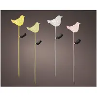 Lumineo Solar Steeklamp Vogel Metaal 13,5x7x80cm Verschillende verschillende Metaal