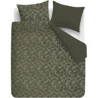 Rivièra Maison Dekbedovertrek Sanu Olive Green Velvet-240 x 200 / 220 cm | Lits-Jumeaux