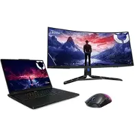 Lenovo Legion Pro 5 16 + Legion R34w 30 UWQHD Gaming Monitor & Legion M410 RGB Mouse AMD Ryzen 9 8940HX-processor 2,40 GHz tot 5,30 GHz, Windows 11 Home 64, 1 TB SSD M.2 2242 PCIe Gen4 TLC - LGNVISNL9