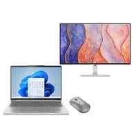 Lenovo IdeaPad Slim 5 13 + L27h 4A 2K QHD Monitor & Bluetooth Silent Mouse AMD Ryzen 7 7735HS-processor 3,20 GHz tot 4,75 GHz, Windows 11 Home 64, 512 GB SSD M.2 2242 PCIe Gen4 QLC - IPVISNL12