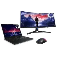 Lenovo Legion 5 15 + Legion R34w 30 UWQHD Gaming Monitor & Legion M410 RGB Mouse AMD Ryzen AI 7 350-processor 2,00 GHz tot 5,00 GHz, Windows 11 Home 64, 1 TB SSD M.2 2242 PCIe Gen4 TLC - LGNVISNL8