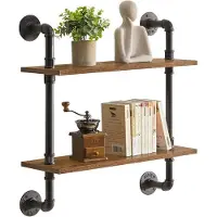 OEM Rustieke wandplanken - Industrieel design en opbergruimte - 2 stuks