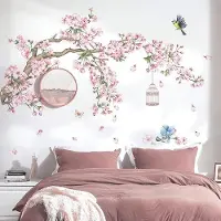 OEM Roze wanddecoraties met boommotief - losse verkoop - Roze