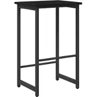 Syfax Barkruk Zwart eiken 40 x 32 x 74 cm Bewerkt hout