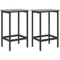 vidaXL Barkruk, 2 stuks, Sonoma-grijs, 40 x 32 x 64 cm, houtvezel