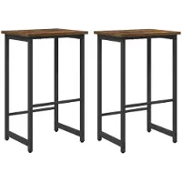 vidaXL Barkruk, 2 stuks, beukenlook, 40 x 32 x 64 cm, houtvezel
