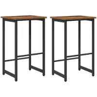 Syfax Barkruk 2 st Oud hout 40 x 32 x 74 cm Bewerkt hout