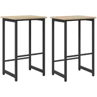 Syfax Barkruk 2 st Sonoma Eiken 40 x 32 x 74 cm Bewerkt hout