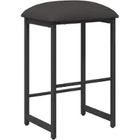 Syfax Barkruk Donkergrijs 40 x 32 x 64 cm Bewerkt hout