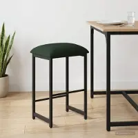 Prolenta Maison Exclusive - Barkruk, donkergroen, 40 x 32 x 74 cm, houtvezel