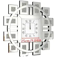 OEM Wandklok, modern kunstdecor, quartz uurwerk, zilver, 31.5 inch