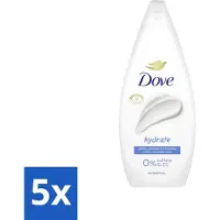 Dove 5 x Douchecrème - Hydrate - 720 ml - Douchegel - Hydraterend - Droge Huid - Milde Reiniging - Microbioomvriendelijk