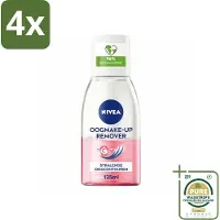 Nivea - Oogmake-up Verwijderaar - Verzorgend - Voor waterbestendige make-up - Met Vitamine C - 125 ml - Voordeelverpakking - 4 stuks - Oogmake-up remover vitamine C - Oogmake-up remover gevoelige ogen