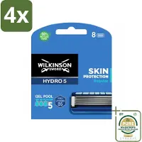 Wilkinson Sword - Navulmesjes - Hydro 5 Skin Protection - Beschermend - 8 mesjes - Voordeelverpakking - 4 stuks - Huidbescherming - Scheermes