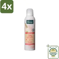 Kneipp - Douche schuim - Silky Secret - Zijdeboombloesem - 200 ml - Voordeelverpakking - 4 stuks - Verzorgende Douche - Bloemen Geur