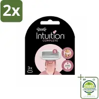 Wilkinson Sword - Navulmesjes - Intuition Complete - Compatibel - 3 mesjes - Voordeelverpakking - 2 stuks - Scheermesjes - Scheermes