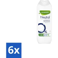Neutral 6 x - Douchegel - Gevoelige huid - Parfumvrij - 250 ml - Douchegel - Parfumvrije Douchegel - Gevoelige Huid - Douchegel Voor Gevoelige Huid - Biologisch Afbreekbare Douchegel