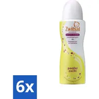 Zwitsal 6 x - Deodorant - Poederzacht - Voor Volwassenen - 100 ml - Deodorant - Deodorant Spray - Poederzachte Geur - Rozengeur - Alcoholvrije Deodorant