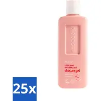 Seepje - Douchegel - Natuurlijke Geur - Witte Perzik en Cederhout - 300 ml - Bulkverpakking - 25 stuks